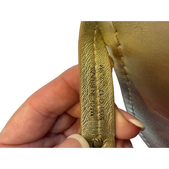 Tory Burch Metallic Gold Miller Logo Sandals Women’s Size 9 – Pre-Owned - Picture 8 of 10